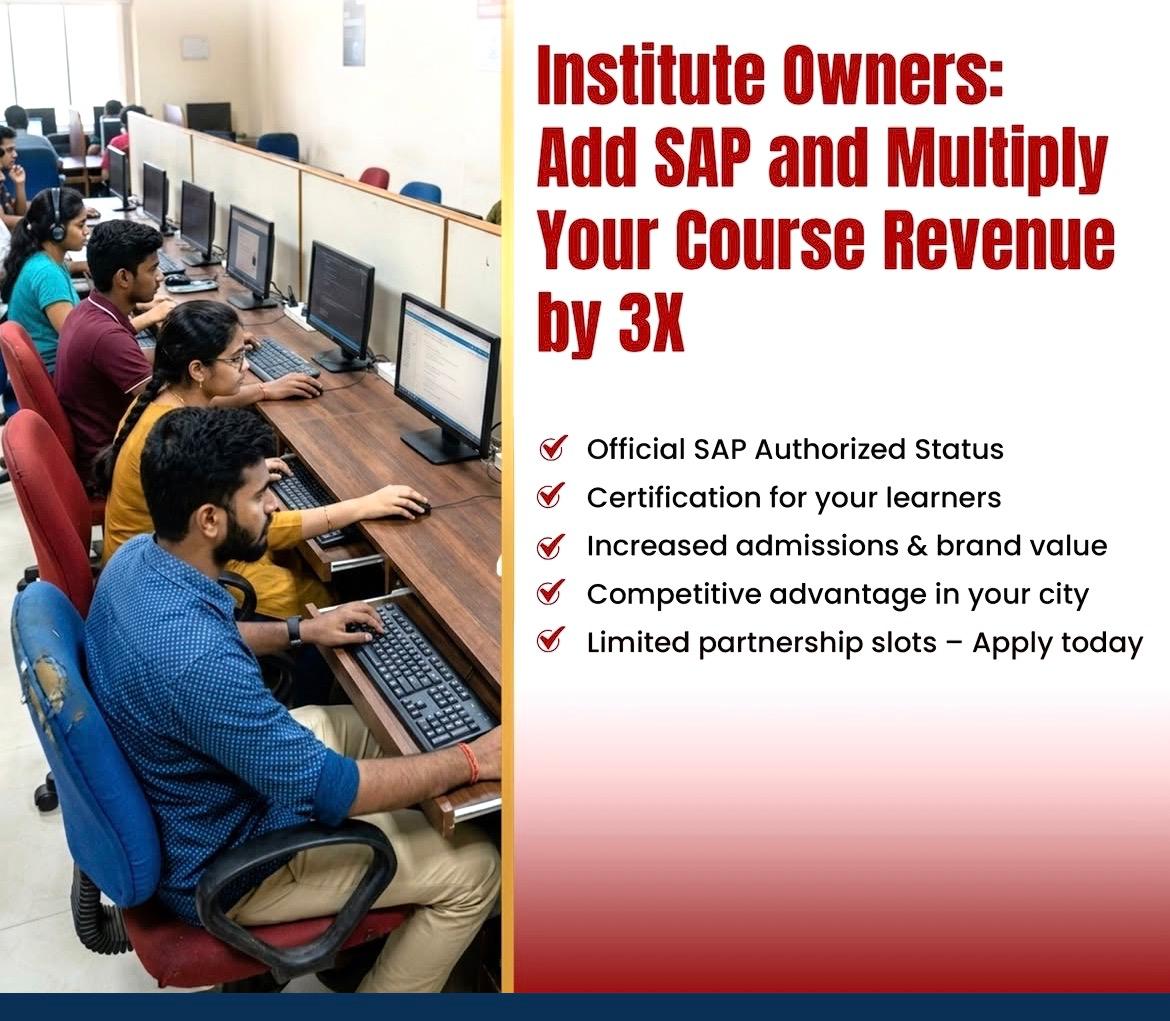 Add SAP Courses – Multiply Your Institute Revenue by 3X